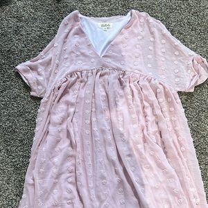 Pink dot dress, never worn